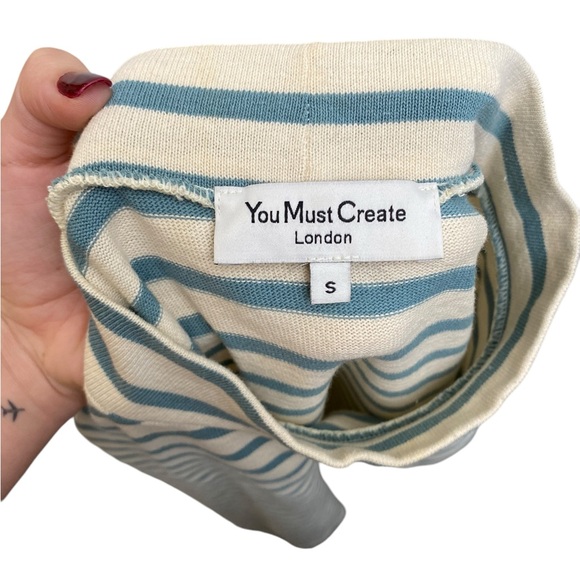 YMC Long Sleeve Striped Mock Neck Top - Picture 7 of 8